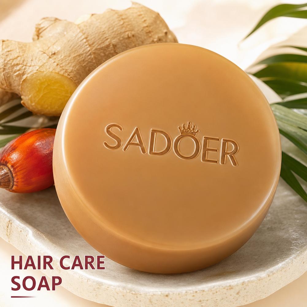 Bar Soap Shampoo Solid - ジンジャーシャンプーバー ナチュラルヘアソープ 頭皮浄化 深層洗浄 保湿 ソリッドヘアケアバー