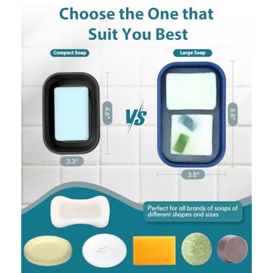 漏れ防止トラベルソープケース、固形シャンプーバーホルダー、排 - Bar Soap Shampoo Solid のレビューと価格