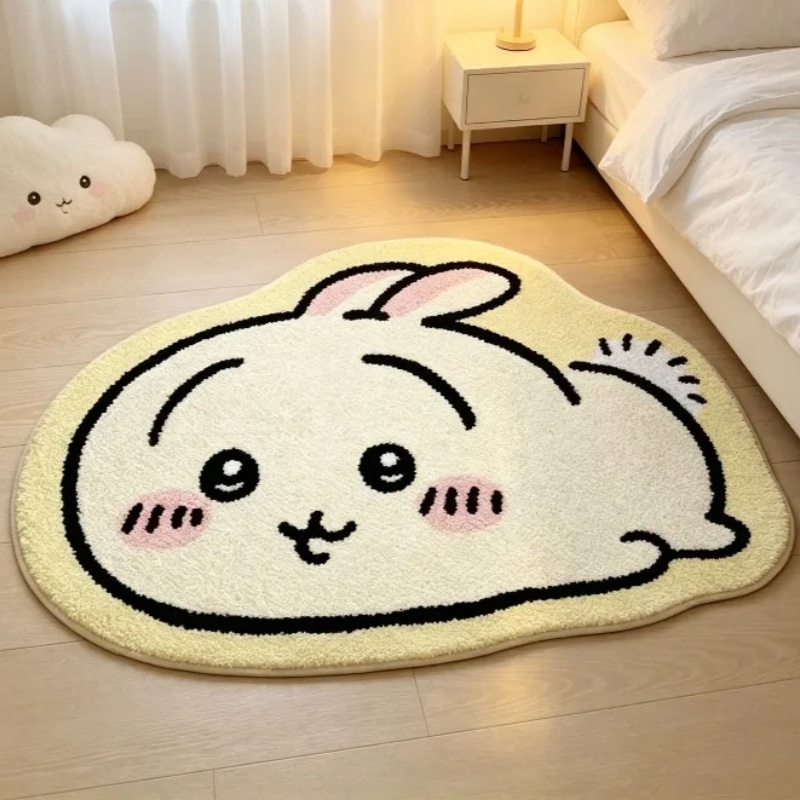 チイカワ漫画ラグ アニメハチワレウサギ ぬいぐるみフロアマッ - Sustainable Living Architecture のレビューと価格