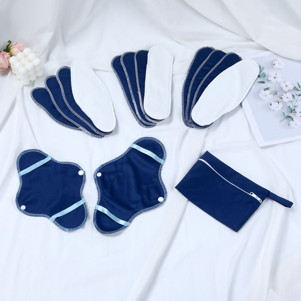 15枚入り 再利用可能 洗濯可能 布製生理用ナプキン 漏れ防 - Cloth Pad Reusable のレビューと価格
