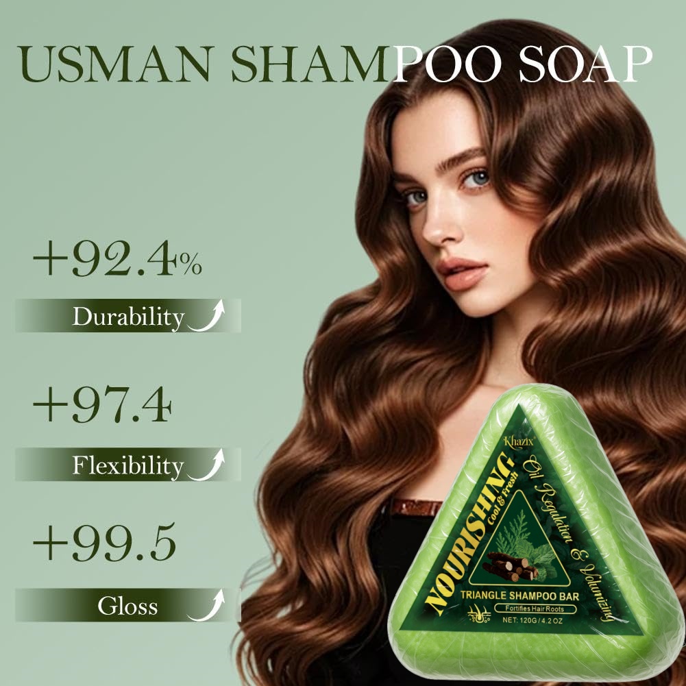 グリーン トライアングル ソープ シャンプー バー ウスマン - Bar Soap Shampoo Solid のレビューと価格