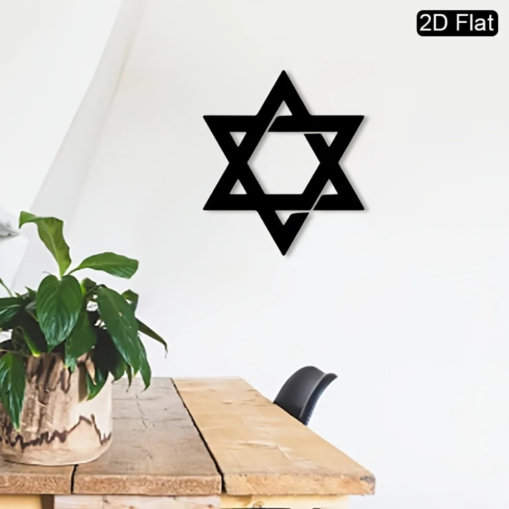 CIFBUY 鉄製ウォールアート ダビデの星 メタル彫刻 壁 - Sustainable Living Architecture のレビューと価格