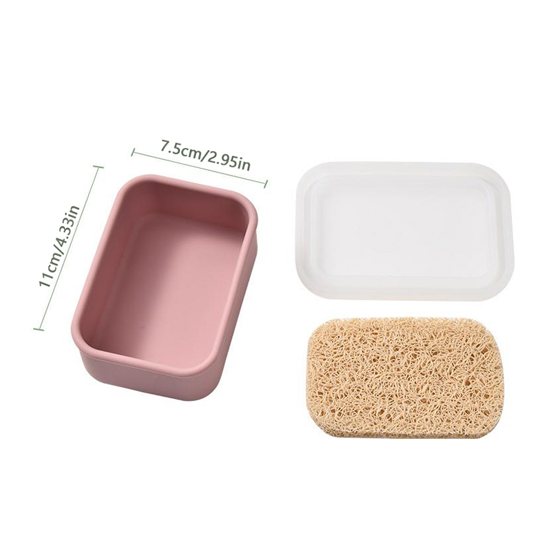 大型漏れ防止トラベルソープケース、排水層付きシリコンソープボ - Bar Soap Shampoo Solid のレビューと価格