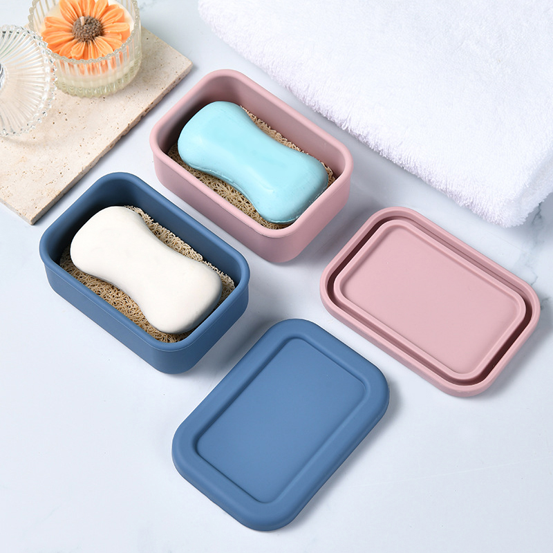 大型漏れ防止トラベルソープケース、排水層付きシリコンソープボ - Bar Soap Shampoo Solid のレビューと価格