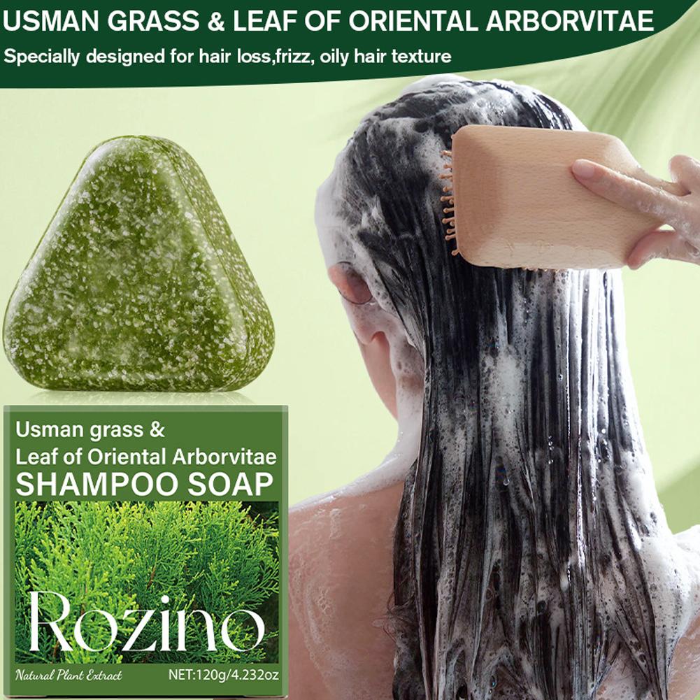 ロジノ ヘショウウ ウスマン草 グリーンソープ、ネイチャー  - Bar Soap Shampoo Solid のレビューと価格