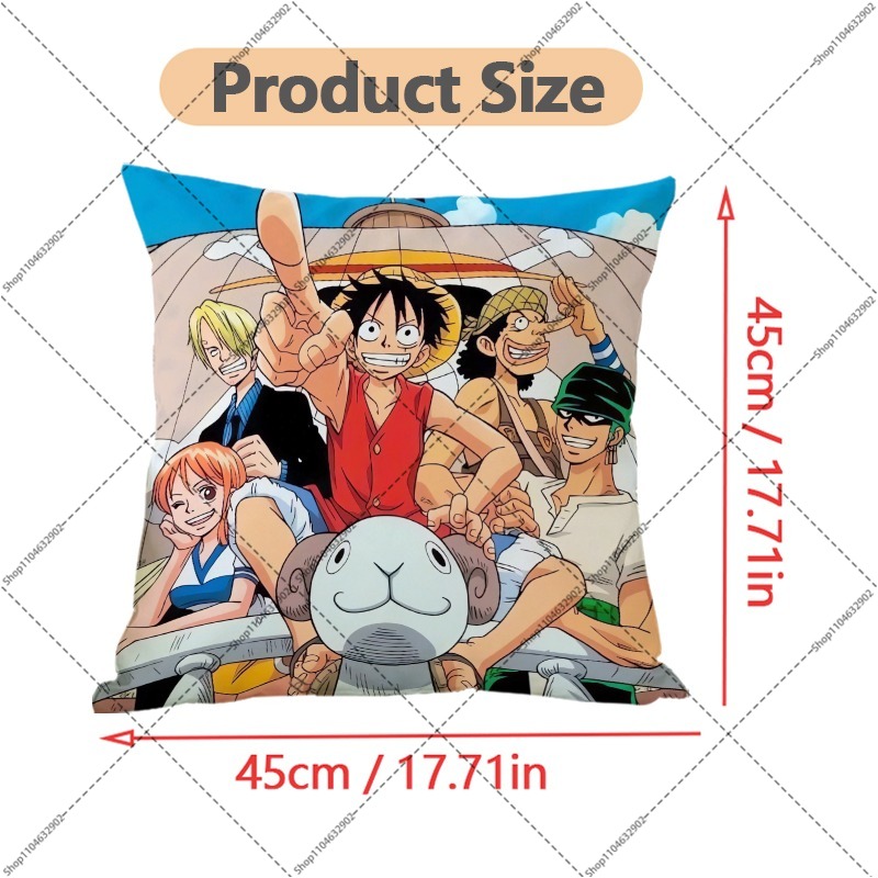 ワンピース 45X45cm 枕カバー ルフィ ゾロ アニメ柄 - Sustainable Living Architecture のレビューと価格