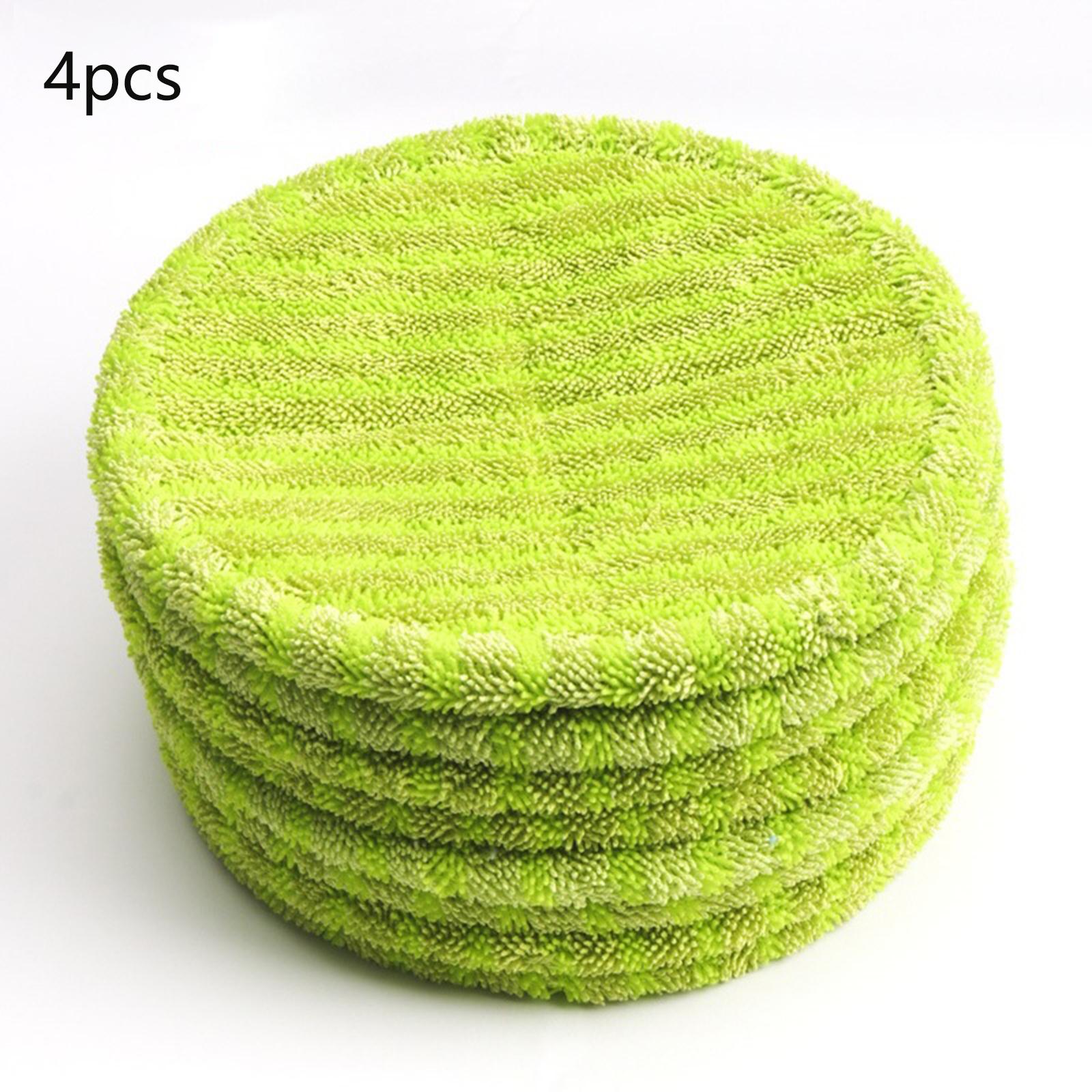 電動モップ用交換用モップパッド4枚セット。丸型で繰り返し使え - Cloth Pad Reusable のレビューと価格