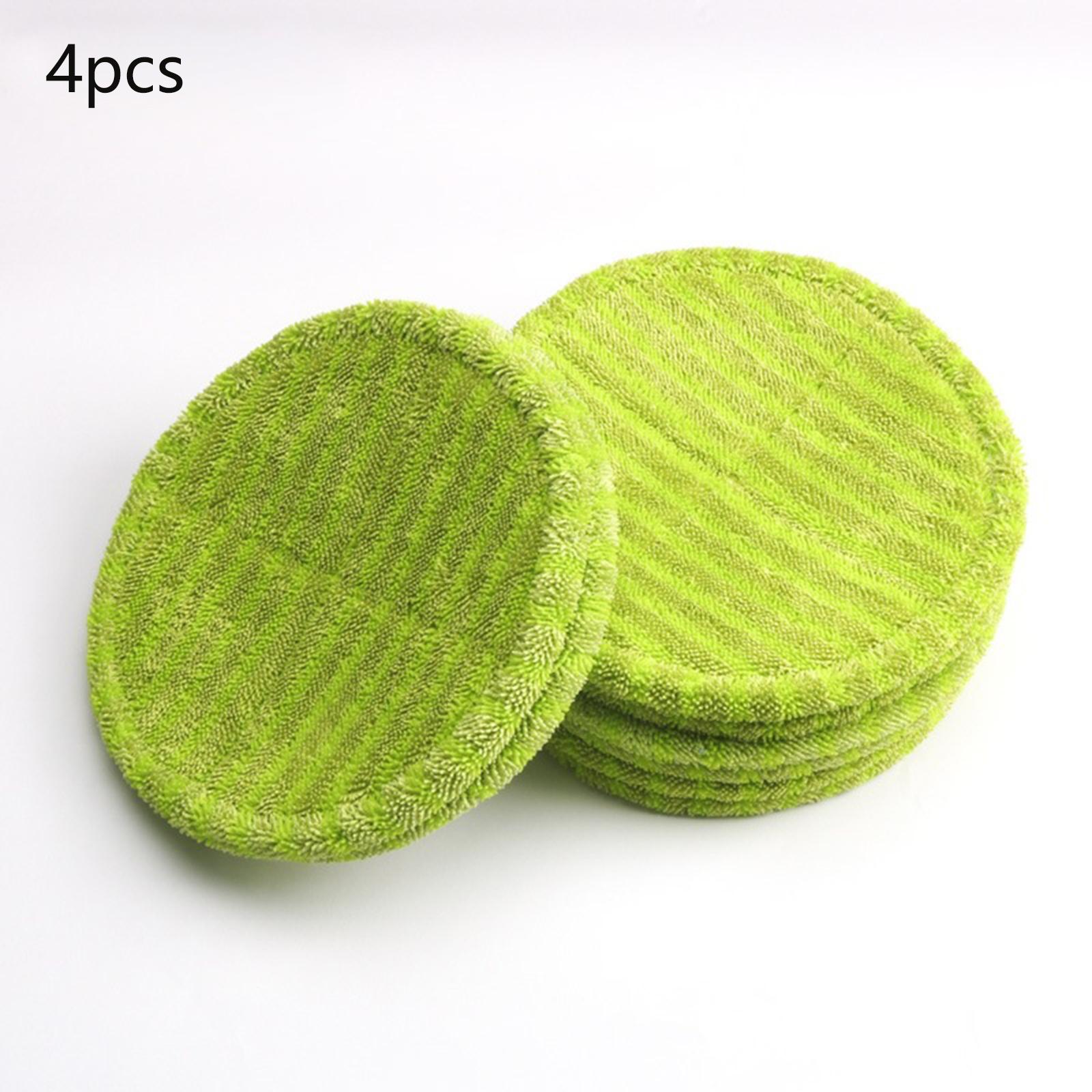 電動モップ用交換用モップパッド4枚セット。丸型で繰り返し使え - Cloth Pad Reusable のレビューと価格