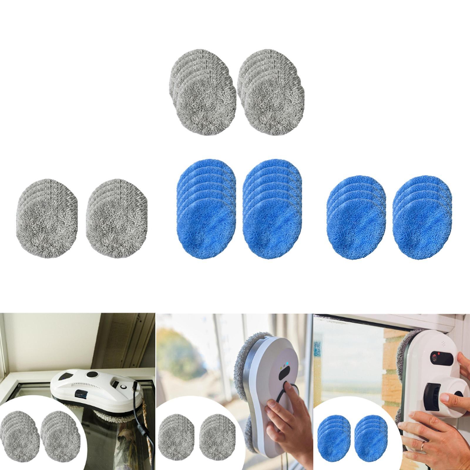窓掃除ロボット用交換パッド12個、マイクロファイバークロス、 - Cloth Pad Reusable のレビューと価格