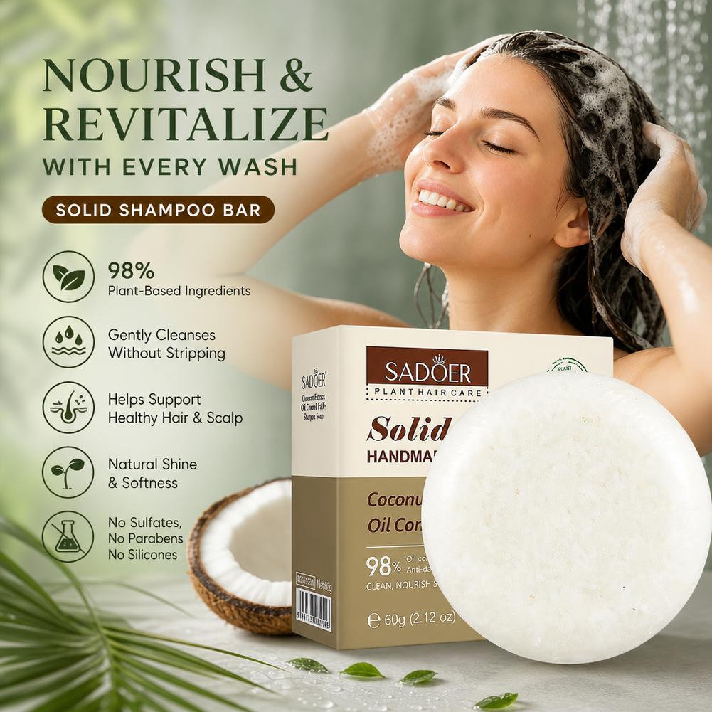 天然ココナッツシャンプーバー育毛用ディープクレンジングオイル - Bar Soap Shampoo Solid のレビューと価格